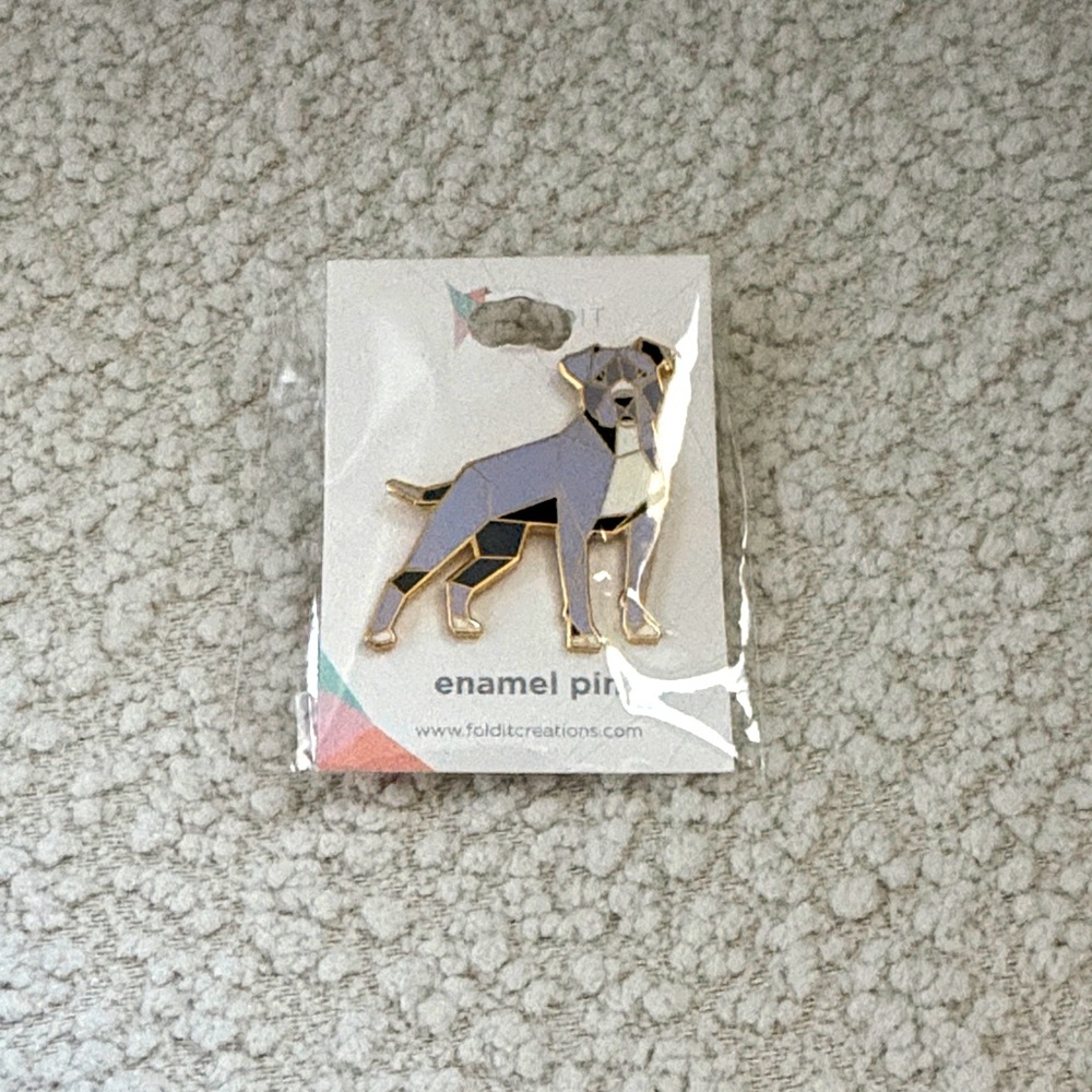 Pitbull Enamel Pin New in Package